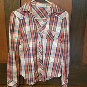 Wallflower Vintage Collection Plaid Blouse
